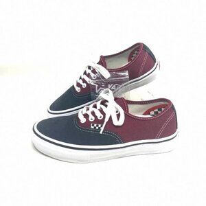 VANS Women’s Black Red Skate Authentic Low Top VN0A5FC8249 Size Casual Canvas